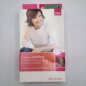 Mediven Comfort‎ Thigh Beaded Band Open Toe 18902 Compression 20-30 Natural II